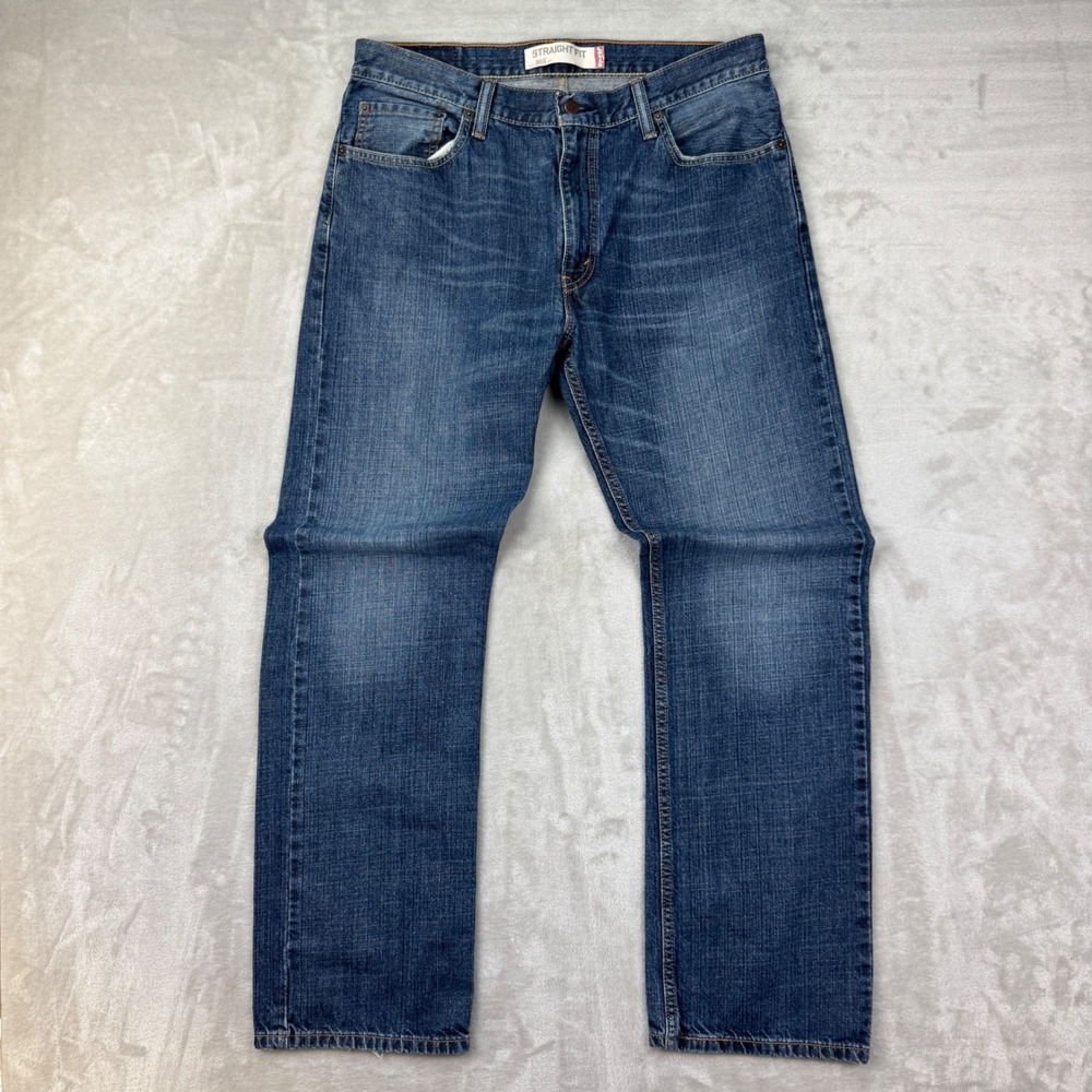 Vintage Y2K Levis 505 Jeans Mens 34x32 Straight Fit 2000's Denim Classic Casual
